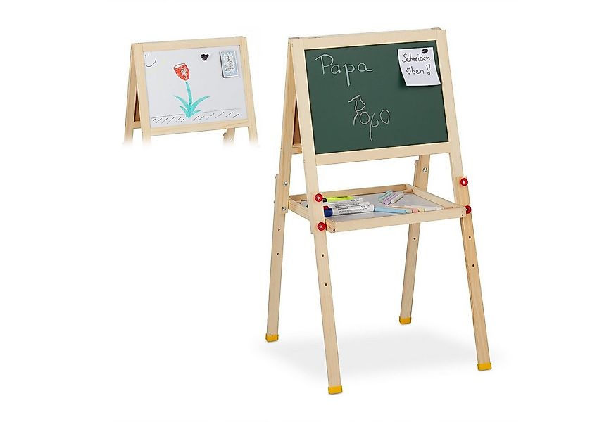 relaxdays Standtafel Kinder mit Whiteboard günstig online kaufen