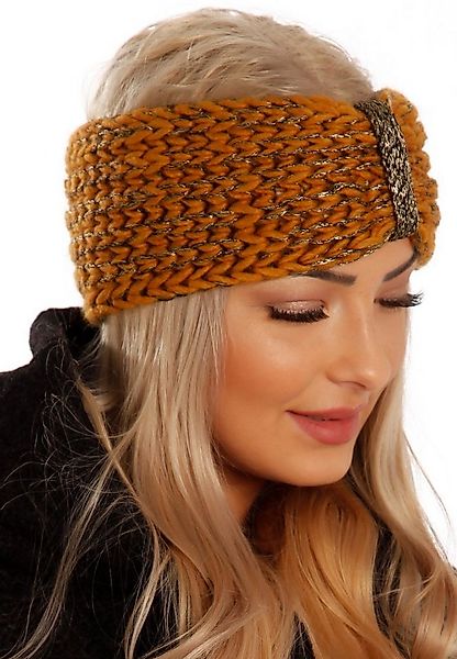 YC Fashion & Style Stirnband Stirnband Strick Haarband mit Effektgarn Ohren günstig online kaufen