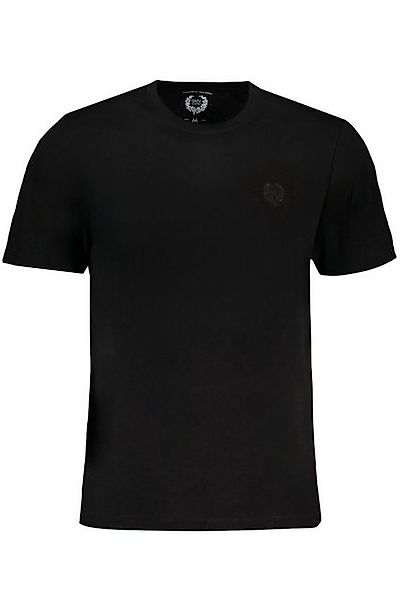 GIAN MARCO VENTURI T-Shirt Schwarzes Piqué Herren-T-Shirt mit Rundhals & günstig online kaufen