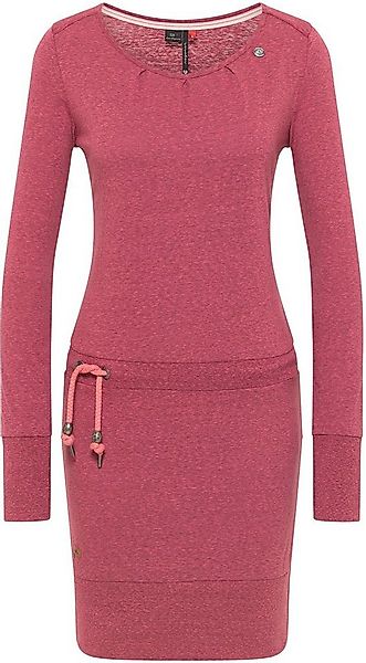 Ragwear Jerseykleid ALEXA mit Kordelzug und kontrastigen Zierperlen-Besatz günstig online kaufen