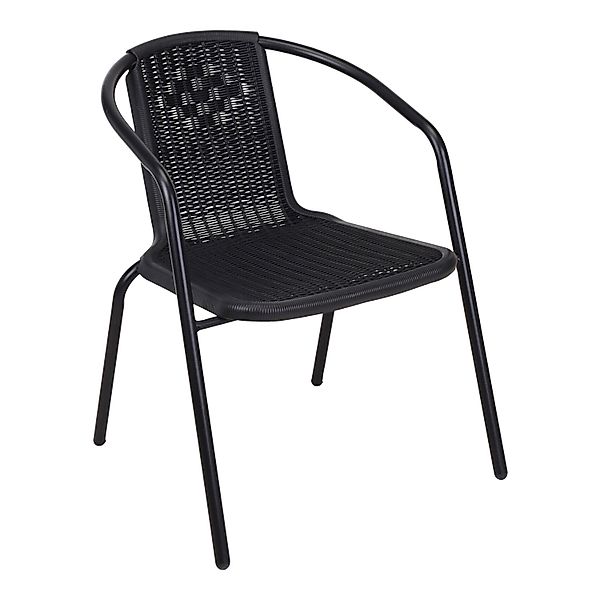 Mojawo Polyrattanlook Bistrostuhl STAPELBAR Stapelstuhl Campingstuhl Garten günstig online kaufen