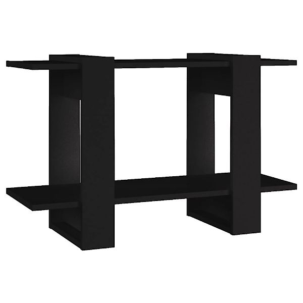 vidaXL Bücherregal Bücherregal/Raumteiler Schwarz 80x30x51 cm, günstig online kaufen