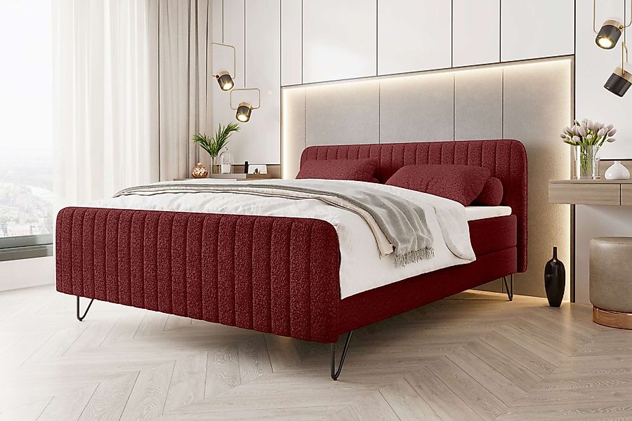 99rooms Boxspringbett Lucio (Schlafzimmerbett, Bett), 140/160/180x200 günstig online kaufen