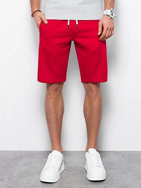 OMBRE Shorts Ombre Kurze Herren-Shorts mit Taschen - rot V7 OM-SRBS-0109 L günstig online kaufen