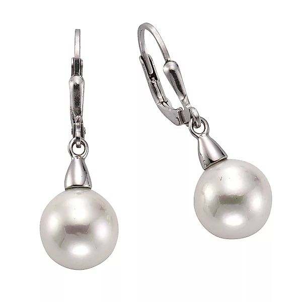 Zeeme Paar Ohrhänger "925/- Sterling Silber Perle weiß" günstig online kaufen