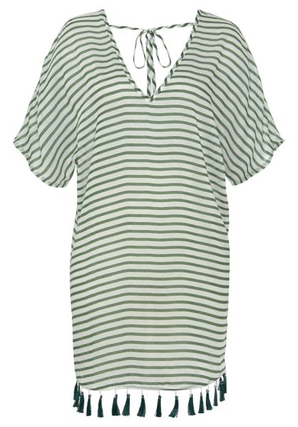 Venice Beach Chiffontunika mit Streifenprint, Quasten mit Fransen, Cover-Up günstig online kaufen