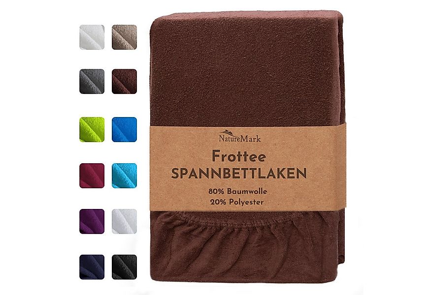 NatureMark Spannbettlaken Frottee Spannbettlaken, 80% Baumwolle / 20% Polye günstig online kaufen
