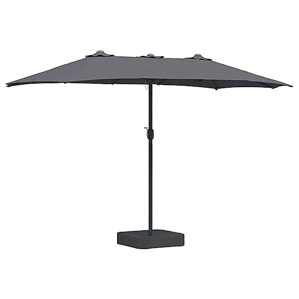 vidaXL Gartenparasol Anthrazit 385 x 209 x 244 cm Stoff 42003285 günstig online kaufen