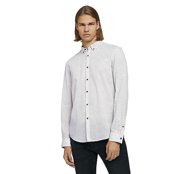 Tom Tailor 1003625 Langarm Hemd M White Striped Aop günstig online kaufen