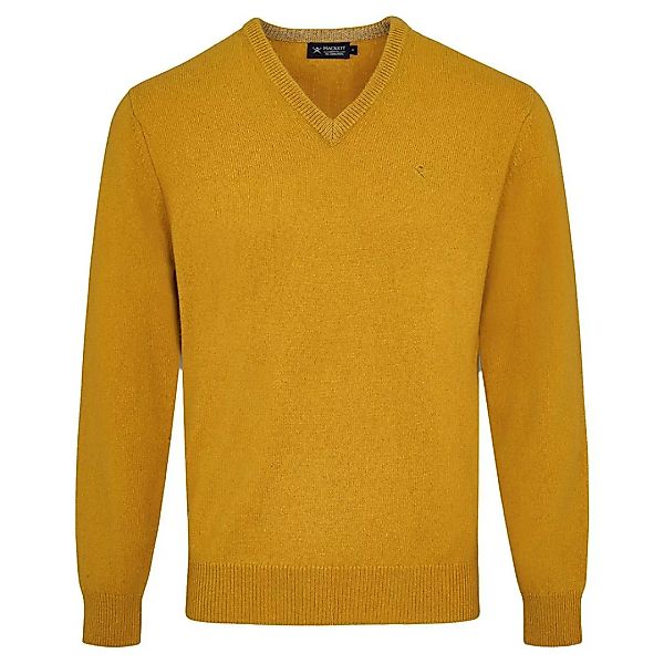 Hackett Lambswool V-ausschnitt Sweater L Mustard günstig online kaufen