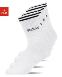 SNOCKS Sportsocken Hohe Tennissocken mit Streifen günstig online kaufen