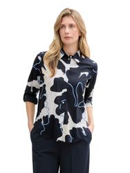 TOM TAILOR Langarmbluse mit All-Over Print günstig online kaufen