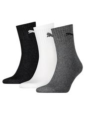PUMA Sportsocken "short crew" 3 Stk. tlg. gepolsterte Frottee-Sohle, atmung günstig online kaufen