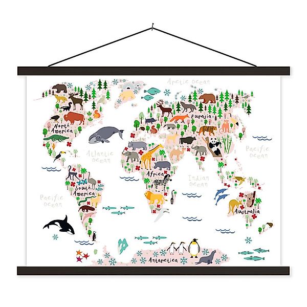 MuchoWow Poster Weltkarte - Kinder - günstig online kaufen