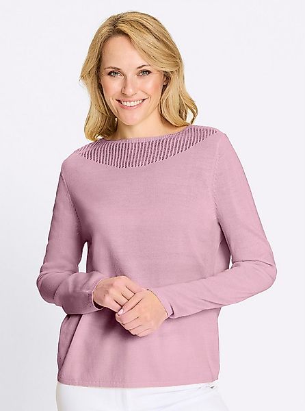 Sieh an! Strickpullover Langarm-Pullover Langarm Jersey, Ajour günstig online kaufen