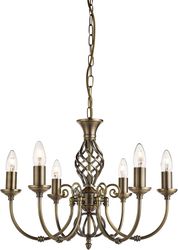 Searchlight Kronleuchter Zanzibar 6Lt Pendant, Leuchtmittel günstig online kaufen