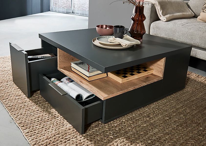 HBZ Couchtisch "Enna, TOPSELLER", (), 80x80 cm, Wohnzimmertisch mit Schubkä günstig online kaufen