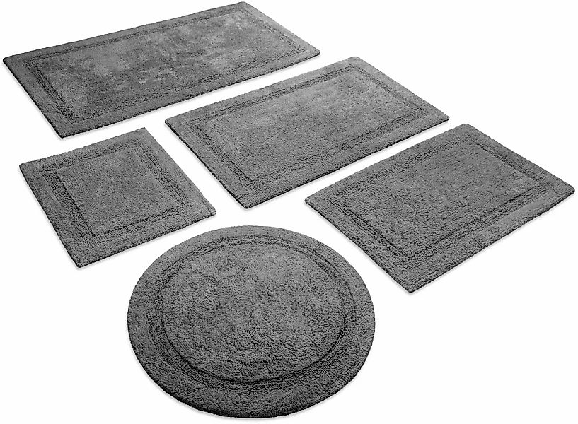 Wecon home Basics Badematte "Knut" Höhe 20 mm waschbar, rutschfest, strapaz günstig online kaufen