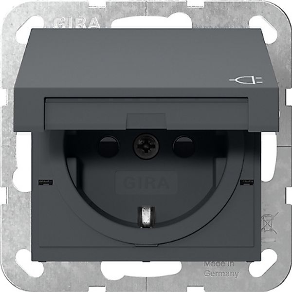 Gira Steckdose KD 55 Anthrazit 475428 günstig online kaufen