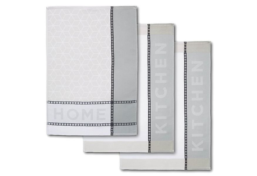 Dyckhoff Geschirrtuch HOME & KITCHEN, Maße je Tuch ca. 50x70 cm, aus 100% B günstig online kaufen