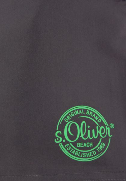 s.Oliver Badeshorts mit seitlichem Logodruck günstig online kaufen
