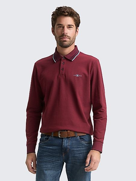 TOM TAILOR Langarm-Poloshirt Poloshirts Langarm Piqué günstig online kaufen