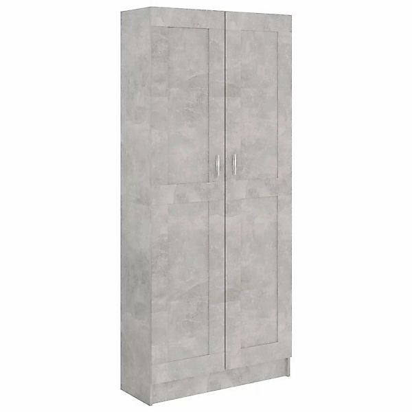 VidaXL Bücherschrank Betongrau 82,5x30,5x185,5 cm Holzwerkstoff günstig online kaufen