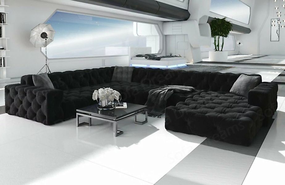 Sofa Dreams Wohnlandschaft Stoff Samt Design Sofa Polstersofa Menorca U For günstig online kaufen