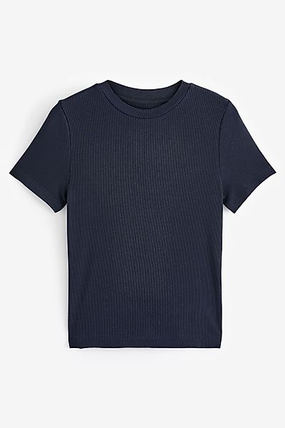 Next T-Shirt Superweiches, geripptes T-Shirt aus günstig online kaufen