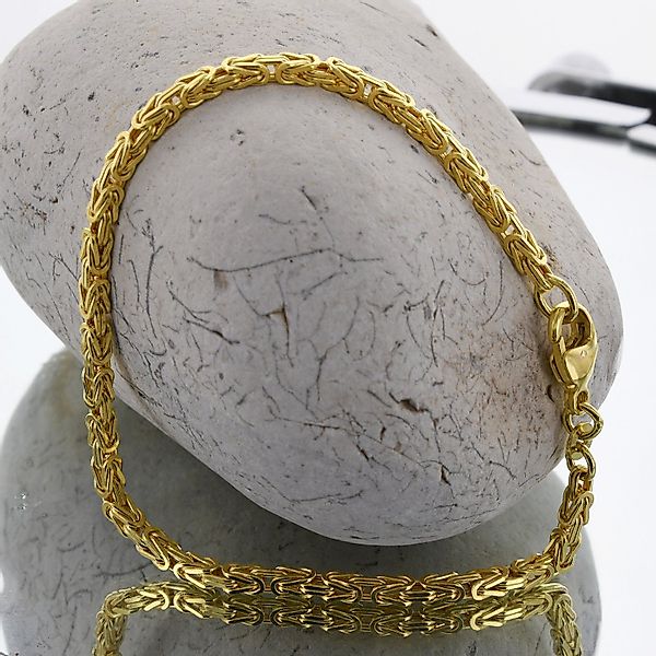 HOPLO Goldarmband Goldkette Königskette Länge 21cm günstig online kaufen