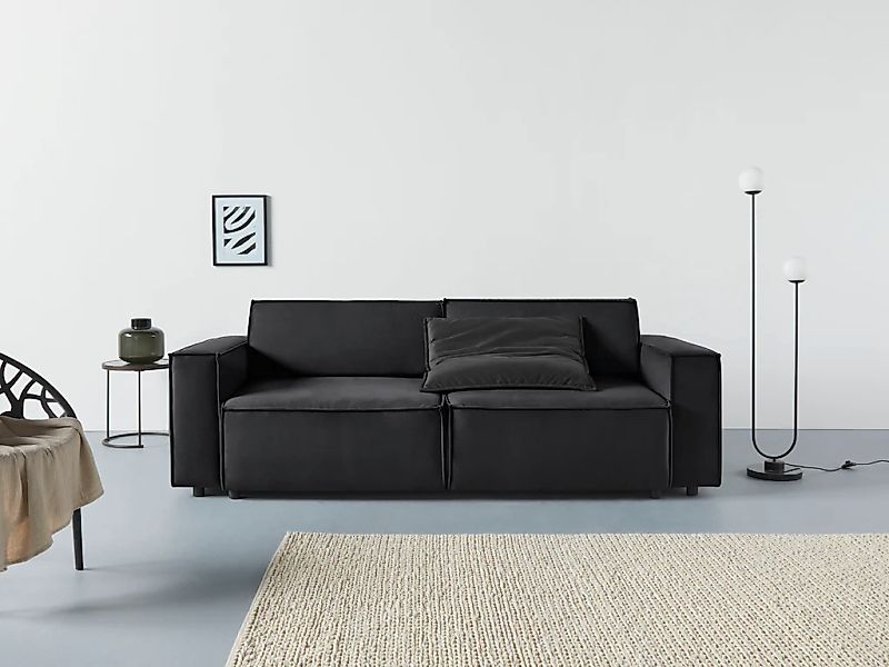 Home affaire Schlafsofa "Marva" incl. Bettfunktion und Bettkasten, Federker günstig online kaufen