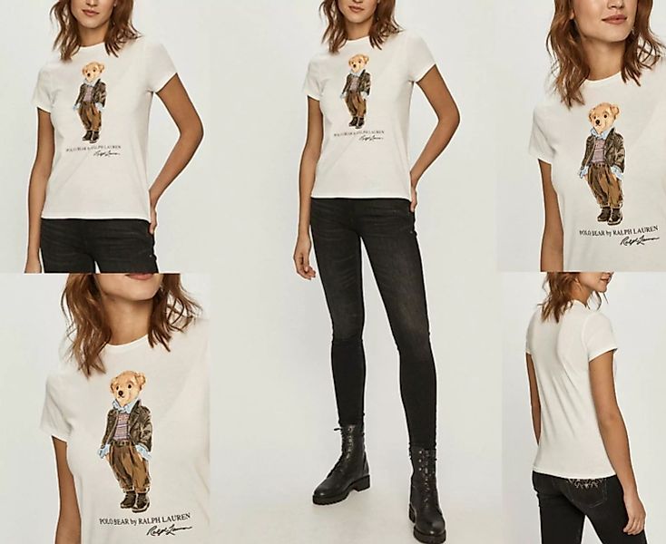 Ralph Lauren T-Shirt POLO RALPH LAUREN Bear Print Bär T-shirt Retro Teddy S günstig online kaufen