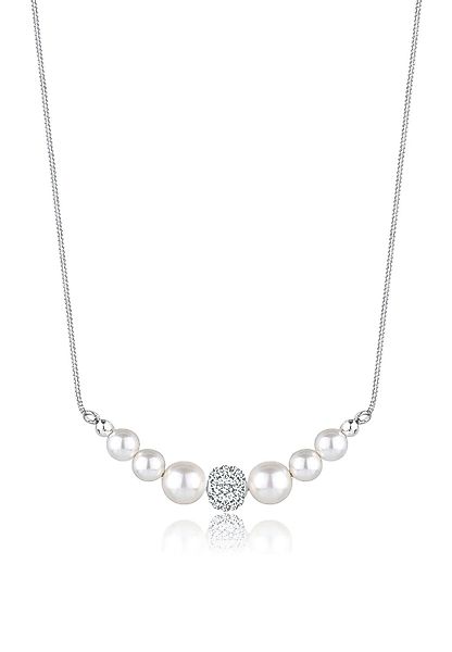 Elli Perlenkette Synthetische Perle Weiß 925 günstig online kaufen