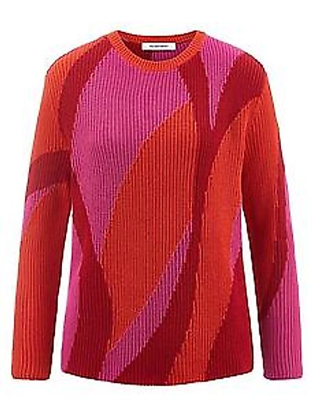 Rundhals-Pullover Peter Hahn rot günstig online kaufen
