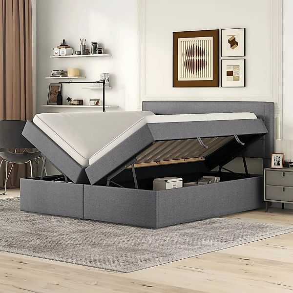 Flieks Polsterbett, Boxbett Doppelbett mit Stauraum günstig online kaufen