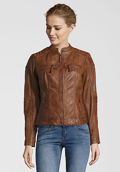 7eleven Lederjacke BASTIA (1-St) mit auffälligen günstig online kaufen