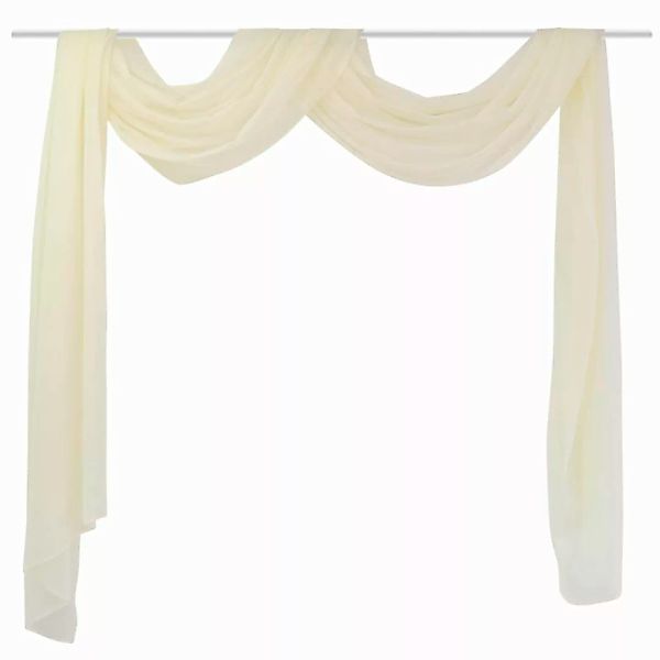 Dünner Voile Querbehang 140 X 600 Cm Creme günstig online kaufen