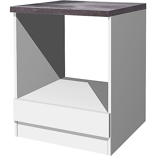 Flex-Well Küchen-Herdumbauschrank mit Arbeitsplatte Lucca 60 cm günstig online kaufen