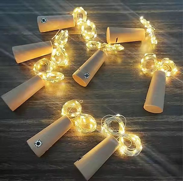 PRECORN LED-Lichterkette Flaschenlicht 6 Stk. – 10 LED Flaschenlichterkette günstig online kaufen
