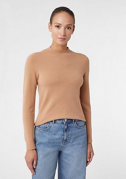 comma Longpullover Strickpullover Femininer Kaschmirmix-Pullover günstig online kaufen