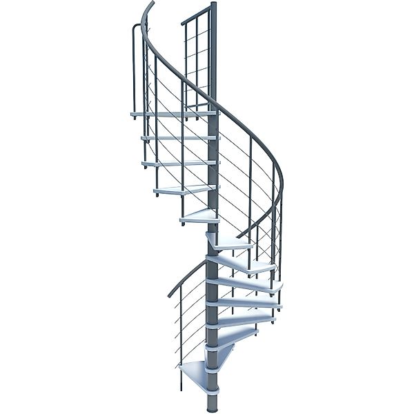 Minka Spindeltreppe  Venezia Smart Grau Geschosshöhe bis 305 cm günstig online kaufen