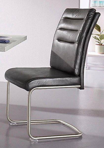 HELA Esszimmerstuhl »Paula Freischwinger« (Set) 2 Stk.mit Echtedelstahlgest günstig online kaufen