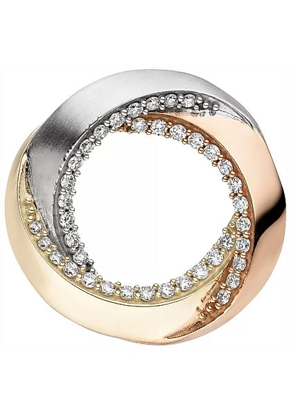 JOBO Kettenanhänger "Anhänger mit 39 Diamanten", 585 Gold tricolor vergolde günstig online kaufen