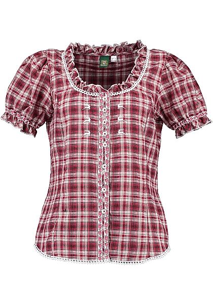 OS Trachten Trachtenbluse Playap Damen Kurzarmbluse günstig online kaufen