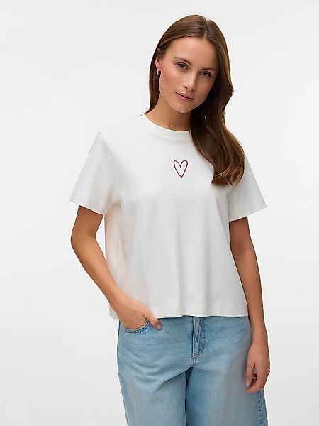 Vero Moda Kurzarmshirt "VMSARA METTE SS TOP BOX JRS GA NOOS" Baumwolle, reg günstig online kaufen