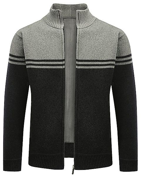 Allthemen Cardigan mit Stehkragen Grobstrick Strickjacke für Winter Strickp günstig online kaufen