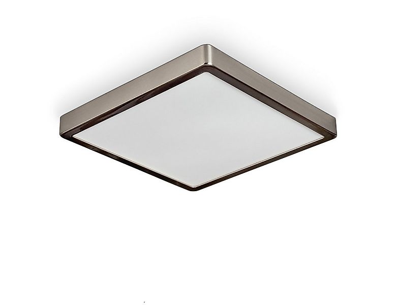 hofstein Deckenleuchte Deckenpanel aus Metall/Kunststoff in Silber/Weiß, De günstig online kaufen