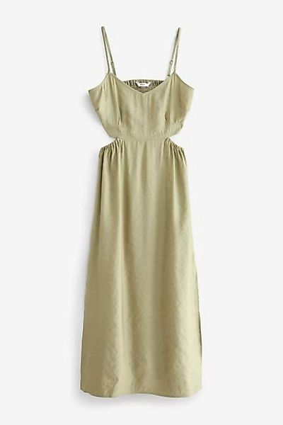 Next Sommerkleid Satin-Kleid mit Zierausschnitten (1-tlg) günstig online kaufen