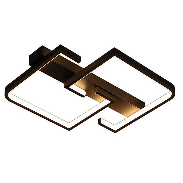 Nettlife LED Deckenleuchte Schwarz Deckenlampe 19W günstig online kaufen