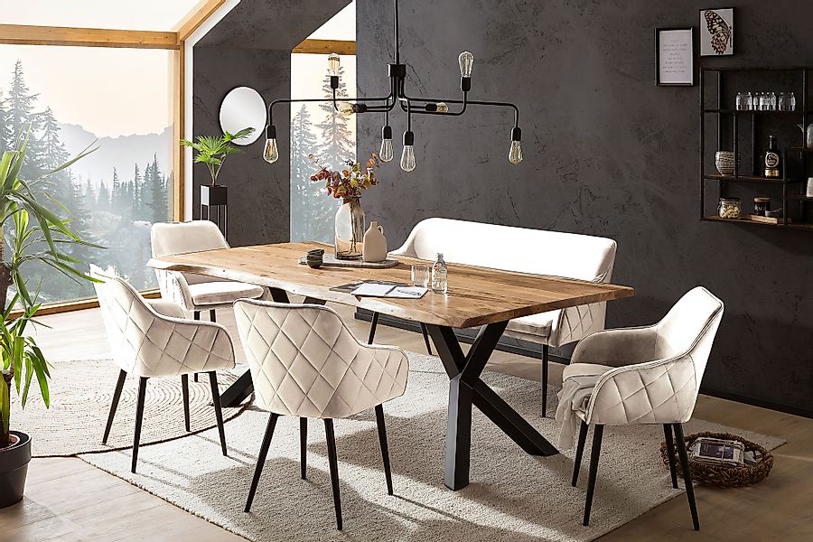 SalesFever Eckbankgruppe »Eckbankgruppe im Landhausstil« Set, 6 Stk. tlg. R günstig online kaufen